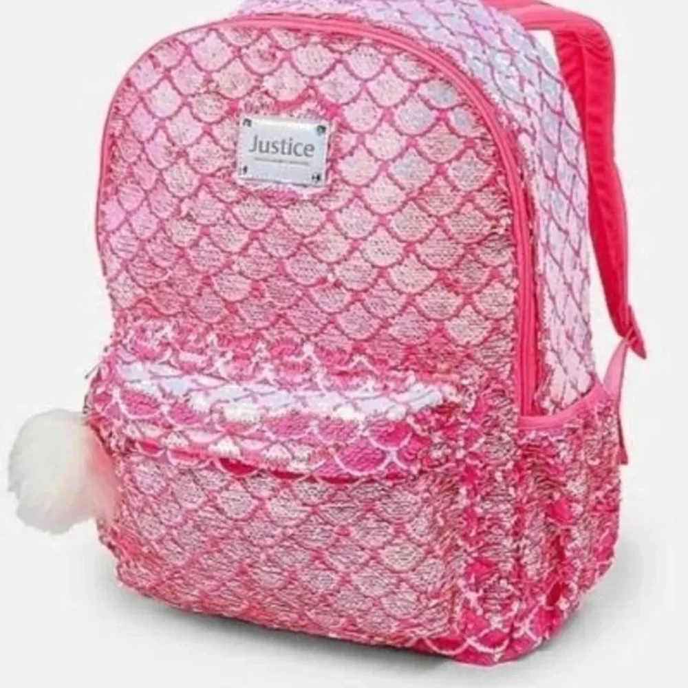 Justice Mermaid Scales Flip Sequin Sequin Backpack